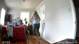 Hidden Camera - "Step" Mom Comes Home From Shopping, Tries On New Clothes And Masturbates!