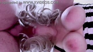 Greedy blowjob, milf bbw suck my big cock - Delicious busty milf swallowing a big cock, her husband went to work, but she came to have some fun with me - 9 image