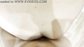 MILF cums on big tits