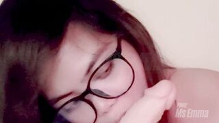 Amateur Cute Filipina Ms Emma Sucks a Big Dildo, Who wants to go next? - Awesome Solo Blowjob - 2 image