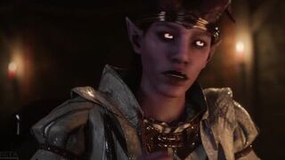 Hot experienced MILF made a timid demoness with a dick cum four times - Exciting futanari animated sex - 4 image