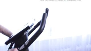 Huge Tits MILF Shione Cooper Bouncing Boobs and Bicycle