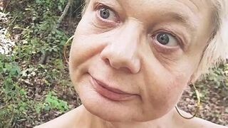 Mature Milf Looking for a stranger in the woods to suck and jerk him off thoroughly until he cums in my mouth - 1 image