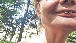 Mature Milf Looking for a stranger in the woods to suck and jerk him off thoroughly until he cums in my mouth - 6 image