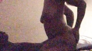 Sexy ebony milf plays and enjoys her toy boy BBC pt 1