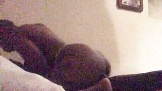 Sexy ebony milf plays and enjoys her toy boy BBC pt 1