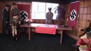 Two playful milfs are mad for anal sex and they do it while in a foursome