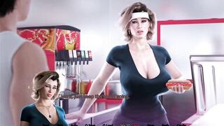Cumming on my stepmom's boobs in public place - 3D Hentai Animated Porn With Sound - APOCALUST - 2 image