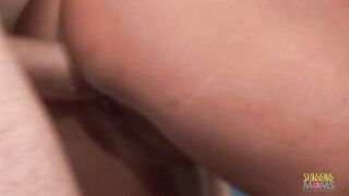 Two busty girls wash a car before sucking acock and fucking together