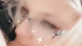 Got my big tits out and sucking cock - 13 image