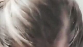 Got my big tits out and sucking cock - 7 image