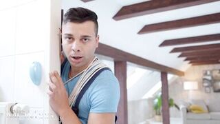 MOMXXX Horny big tits blonde MILF Letty dirty threesome with hard handymen