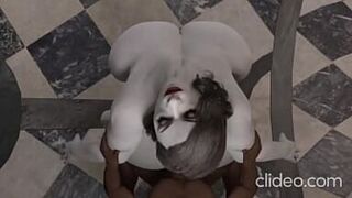 Lady Dimitrescu plays with her BBC daddy