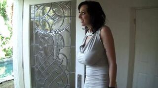 Alia Janine tosses the salads of Christian as he fucks her