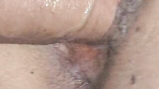 concentrating on her pussy while I fuck her