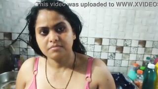 Maid gets her boss fucked in the kitchen