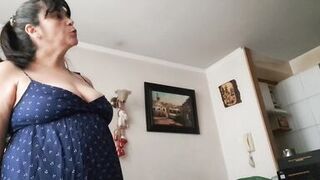 stepson asks stepmom to see her pussy and tits to give himself a handjob - 4 image