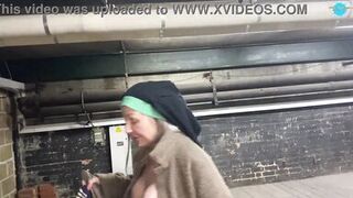 Street Cutie dancing nude