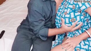 Indian Desi Bhabi with large love muffins was pumped by Devar in couch doggy position