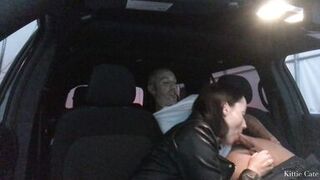 This Guy copulates me hard in the car previous to going to dinner at my in-laws' house_Amateur pair Kittie Cate