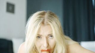 Glamorous glamour POV fake penis engulfing