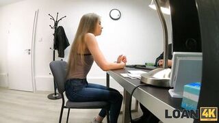 LOAN4K. Golden-Haired woman feels extreme wish to do it with the creditor