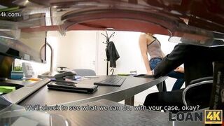 LOAN4K. Golden-Haired woman feels extreme wish to do it with the creditor