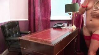 Hungry for cock and plays lustful with her hunk