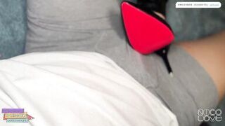 Having Sex in Taut Leather Leggings and High Heels - NicoLove