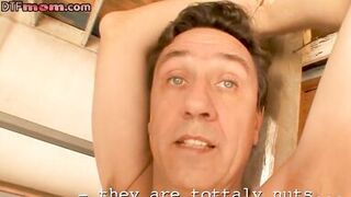 Breasty mother i'd like to fuck share captives cock in group during the time that outdoors