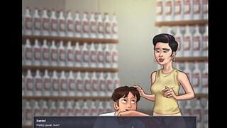 Summertime Saga - Gorgeous Russian woman has fantastic sex with a biggest cock (Khadne)