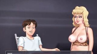 Summertime Saga - Local bitch Mother I'd Like To Fuck sits on giant cock (Crystal) - 6 image