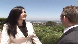 Breasty real estate agent in a corset - 2 image