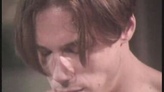 Enjoyable honey groans as this babe receives team-fucked hard doggy style on the daybed