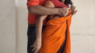 Beautiful big ass big boobs curvy Indian bhabhi in yellow saree