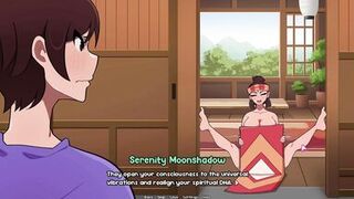 Stepmom Bubbles & Babes parody with a curvy MILF in yoga pants - Big tits and ass animation - 14 image