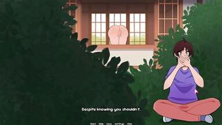 Stepmom Bubbles & Babes parody with a curvy MILF in yoga pants - Big tits and ass animation - 6 image