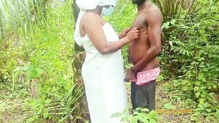 Mature Bae Arena's chubby stepbro pounds her tight pussy in the jungle - 2 image