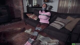 Watch MILF Amora bound and gagged in bondage by Jeff Gag's tape - 5 image