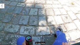 Watch Alice Alisaki, the curvy Greek MILF, take a wild ride in POV doggy style action! - 1 image