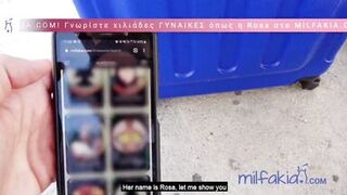 Watch Costas Antonius & Rosa Rozita get wild in public taxi ride with busty babes bouncing their boobs