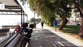 Watch Costas Antonius & Rosa Rozita get wild in public taxi ride with busty babes bouncing their boobs - 3 image