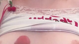 Kisicaxx's dirty talk and massive natural tits make you want to stroke your cock