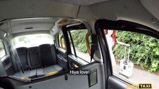 Petite British MILF Jennifer Keelings takes on Antonio Black's BBC in a taxi cab - 1 image
