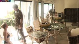 Stepson helps divorced stepmom move in and moves in her - 2 image