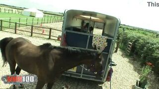 Mother I'd Like To Fuck with giant milk cans fucked right into an asshole