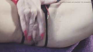 Nicole DuPapillon UK's Longest Labia- Sexy Dom in Red PVC JOI