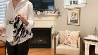 Danielle Dubonnet 65 Year Old MILF Try On #2