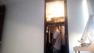 Maid has huge natural breasts and lets her boss squeeze them as she loves it