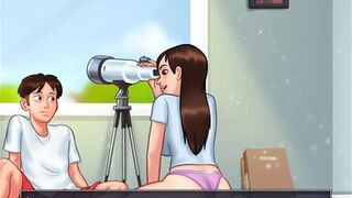 Summertime Saga - Stepsis gets fucked by stepbro with a huge cock ( Jenny scenes) - Part 1